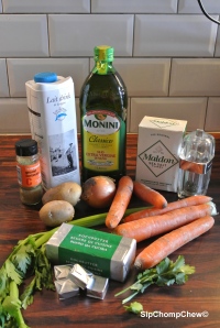 SCC Carrot and Coriander Soup Ingrediants